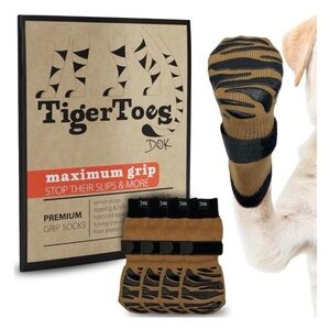 TigerToes Premium Grip Socks for Dogs Size XL